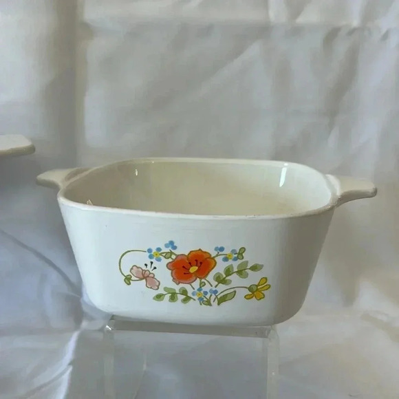 Vintage Corningware Wildflower Casserole Bakeware Dish Set of 3 - Picture 7 of 12
